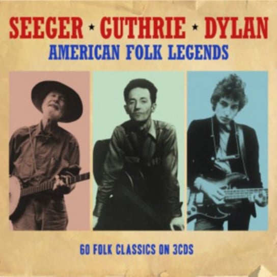 American Folk Legends Seeger Pete, Guthrie Woody, Dylan Bob