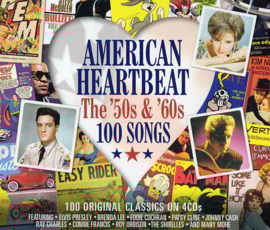 American Heartbeat: 50s & 60s 100 Songs Presley Elvis, Orbison Roy, Ray Charles, Anka Paul, Berry Chuck, Little Richard, Lewis Jerry Lee, Francis Connie, The Ventures