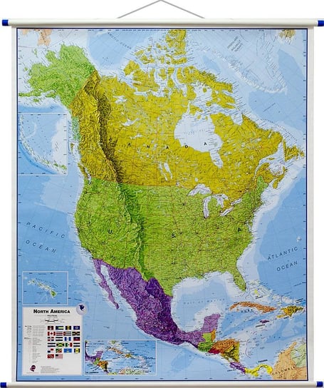 Ameryka północna mapa ścienna 1:7 000 000, Maps International Maps International