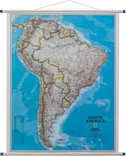 Ameryka Południowa Classic. Mapa ścienna polityczna 1:7 072 000, National Geographic Opracowanie zbiorowe