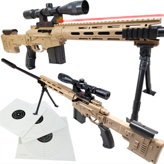 Amerykański Karabin Snajperski Na Kulki M107 Z Laserem +2 Tarcze Inna marka