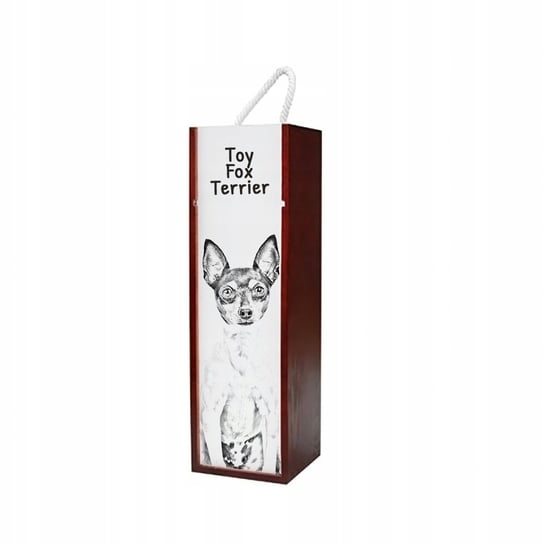 Amerykański toy terrier Pudełko na wino z grafiką Inna marka