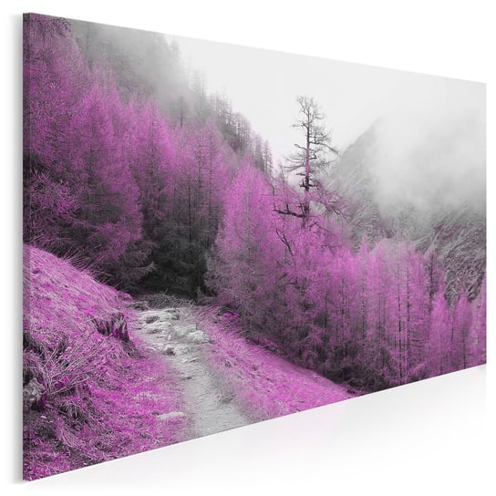Ametystowy szlak - nowoczesny obraz na płótnie - 120x80 cm VAKU-DSGN Nowoczesne obrazy