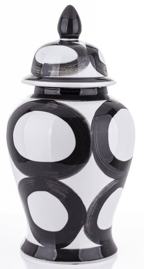 Amfora Pojemnik Ceramiczny Black-White 47X23X23 Cm MIA home