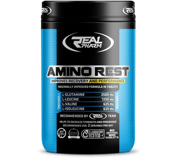 AMINO REST - aminokwasy - Real Pharm - 300 tabletek Real Pharm