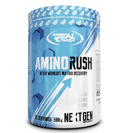 AMINO RUSH - aminokwasy - Real Pharm - 500g Lemon Real Pharm