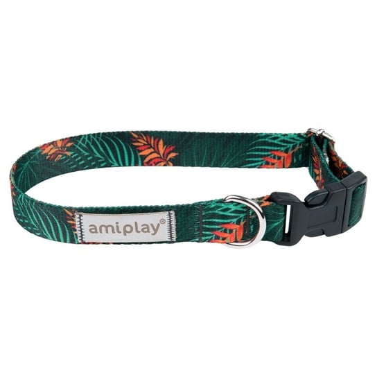 Amiplay BeHappy Obroża regulowana Jungle [rozmiar M] 25-40 x 2cm Amiplay