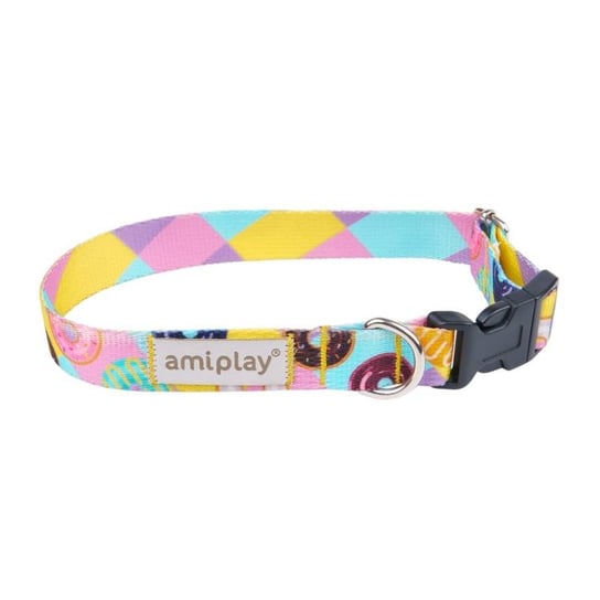 Amiplay BeHappy Obroża regulowana S 20-35 x 1,5cm donut Amiplay