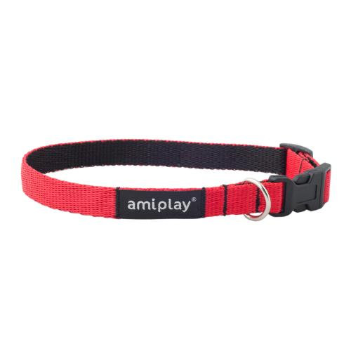 Amiplay Obroża Regulowana Twist L - Czerwona Amiplay