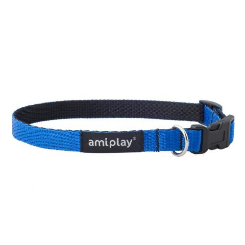 Amiplay Obroża Regulowana Twist M - Niebieska Amiplay