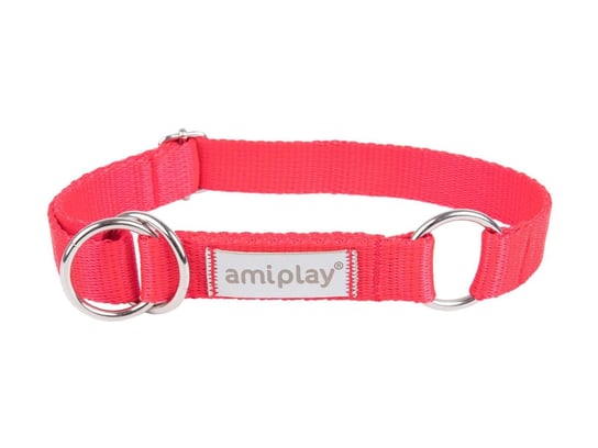 Amiplay Samba Obroża półzaciskowa L 35-50 x 2,5cm czerwona Amiplay