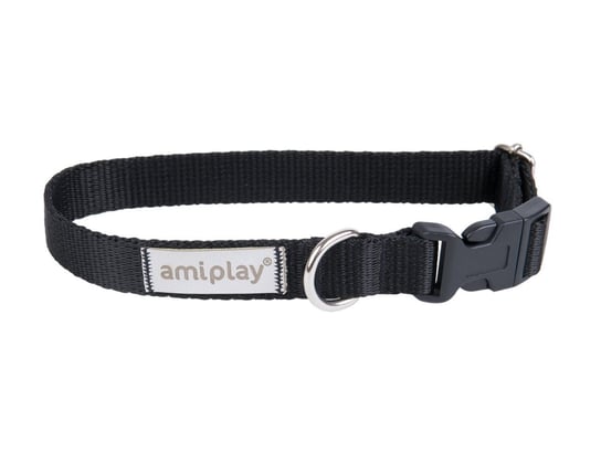 Amiplay Samba Obroża regulowana M 25-40 x 2cm czarna Amiplay