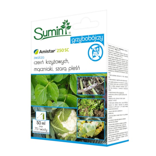 AMISTAR 250 SC 50 ML SUMIN   KKA-00104 Środek grzybobójczy rośliny rolnicze i warzywne SUMIN