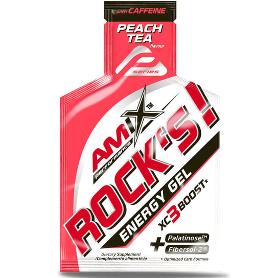 AMIX Rock's! Energy Gel With Caffeine 32g ZEL ENERGETYCZNY Z KOFEINA Peach Tea Amix