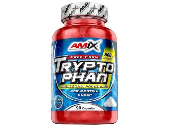 Amix, Suplement aminokwasowy, L-Tryptophan 1000 mg, 90 kapsułek Amix