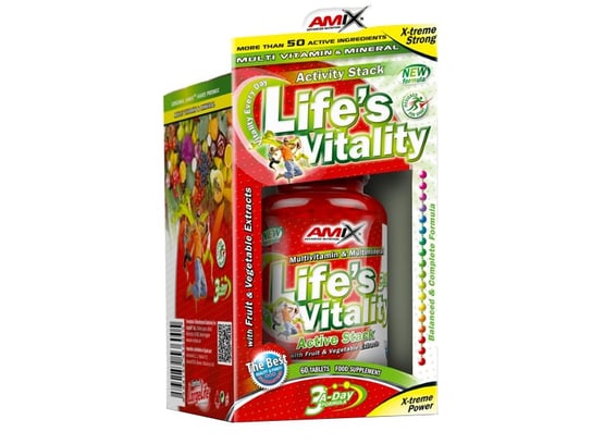 Amix, Suplement diety, Life's Vitality Active Stack, 60 tabletek Amix