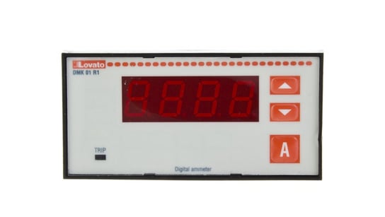 Amperomierz 1-fazowy cyfrowy tablicowy 5-10000A klasa 0,5 do pracy z przekładnikiem 5A DMK01R1 LOVATO