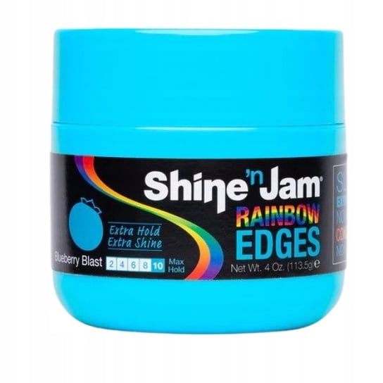 Ampro, Shine 'n Jam Rainbow Edges Blueberry Extra Hold, Żel Do Włosów, 113,5g Ampro
