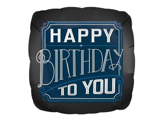AMSCAN, Standard Happy Birthday Man Foil Balloon S40 packaged Amscan