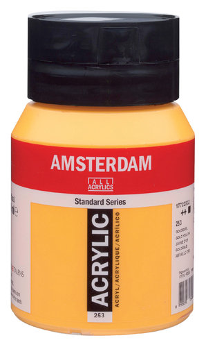 Amsterdam Standard Akryl 500 Żółty Złocisty 253 Talens