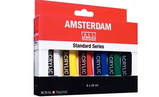 Amsterdam, Zestaw farb akrylowych, 6x20 ml Amsterdam