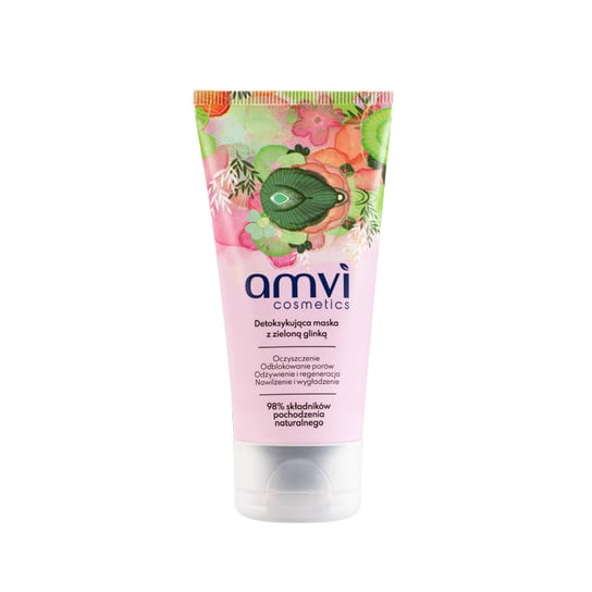 Amvi Cosmetics, Detoksykująca Maska Z Zieloną Glinką Do Każdego Rodzaju Skóry, 50ml Amvi Cosmetics