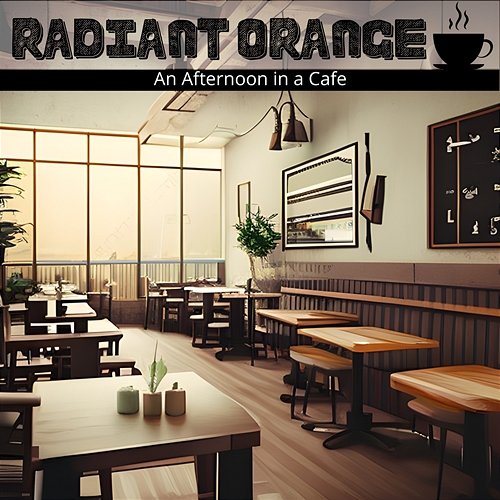An Afternoon in a Cafe Radiant Orange