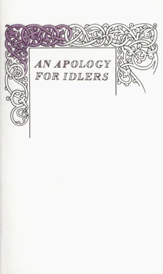 An Apology for Idlers Stevenson Robert Louis