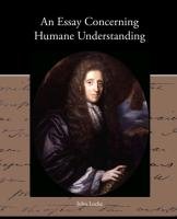 An Essay Concerning Humane Understanding Locke John