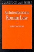 An Introduction to Roman Law Nicholas Barry