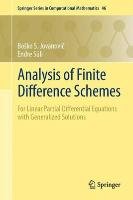 Analysis of Finite Difference Schemes Jovanovic Bosko S., Suli Endre