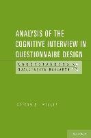Analysis of the Cognitive Interview in Questionnaire Design Willis Gordon