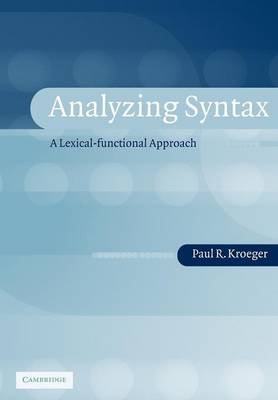 Analyzing Syntax Kroeger Paul