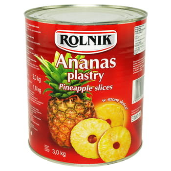 Ananas Plastry 3100 Ml Rolnik Rolnik