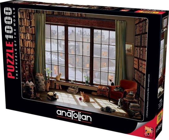 Anatolian, puzzle, Koty w oknie, 1000 el. Anatolian