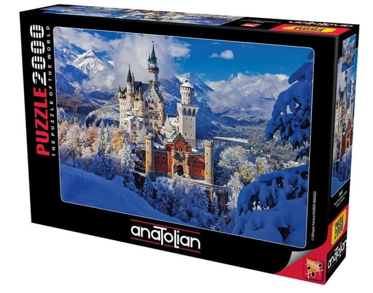 Anatolian, puzzle, Niemcy, Zamek Neuschwanstein zimą, 2000 el. Anatolian