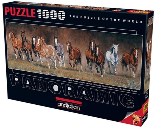 Anatolian, puzzle, Panorama Dzikie konie, 1000 el. Anatolian