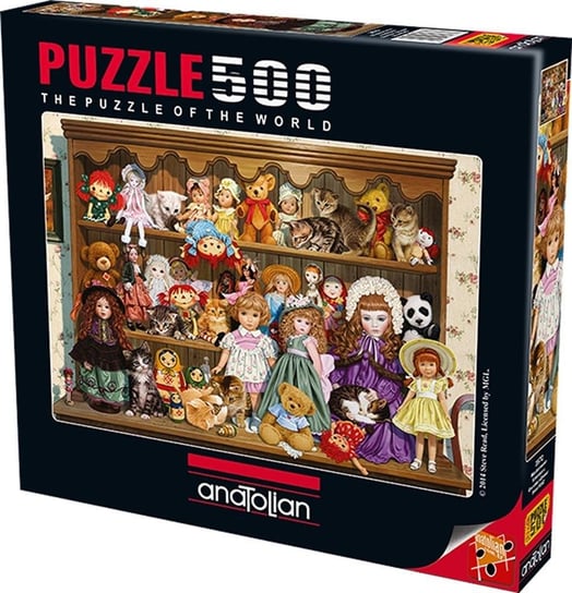 Anatolian, puzzle, Szafa pełna pluszaków i lalek, 500 el. Anatolian