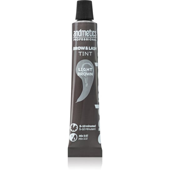 andmetics Professional Brow & Lash Tint farbka do brwi i rzęs odcień Light Brown 20 ml Inna marka