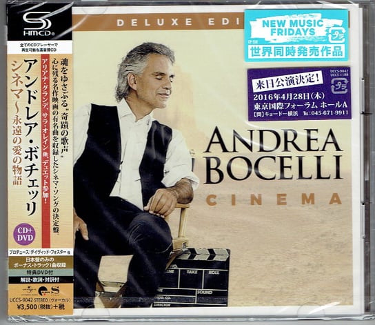 ANDREA BOCELLI Cinema - JAPAN DELUXE SHM CD + DVD (UCCS-9042) Bocelli Andrea