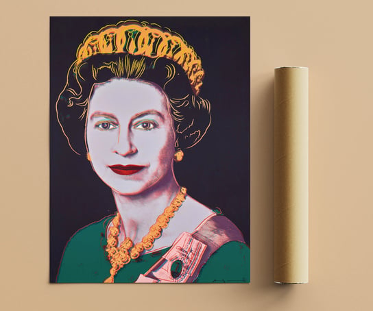 Andy Warhol "Królowa Elżbieta Ii" Plakat Pop Art 50X70 DEKORAMA