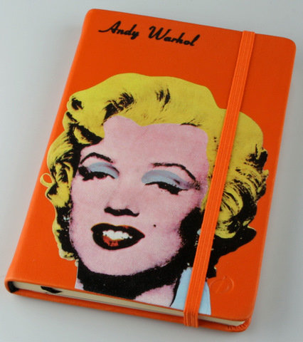 Andy Warhol Marylin, Notes na gumkę, 16x25 cm Quo Vadis Polonia Sp. z o.o.