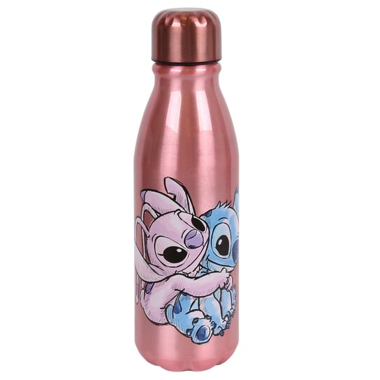 Andzia i Stitch Disney Różowa, aluminiowa butelka 600ml Disney