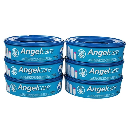 Angelcare, Zestaw Wkładów Do Pojemnika Na Pieluchy Angelcare, 6 Szt. Angelcare