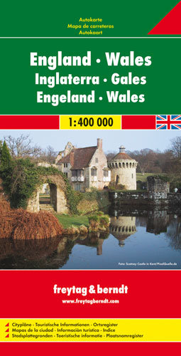 Anglia, Walia. Mapa 1:400 000 Opracowanie zbiorowe