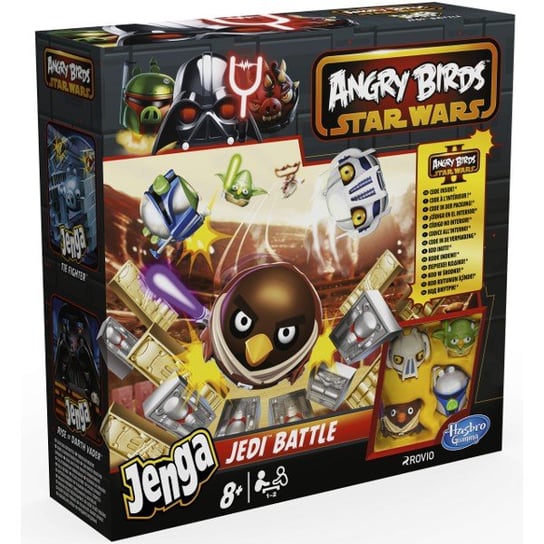 Angry Birds Star Wars, gra zręcznościowa Jenga: Bitwa Rycerzy Jedi Hasbro Gaming