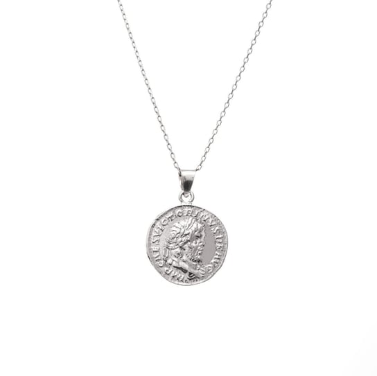 Ania Kruk, Srebrny naszyjnik Urban Chic z monetą, 51,5 cm Ania Kruk