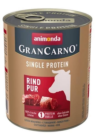 AniAnimonda GranCarno single protein rind pur 800g Animonda
