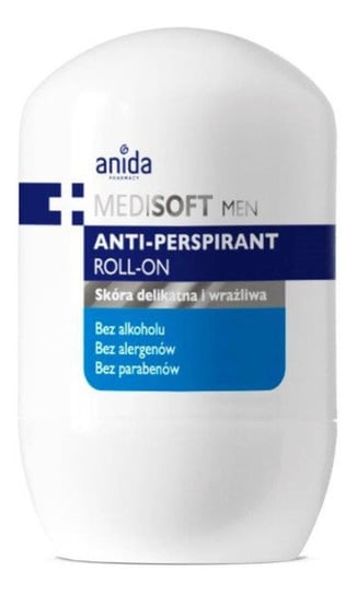 Anida, Medi Soft Men, anti-perspirant roll-on, 50 ml Anida