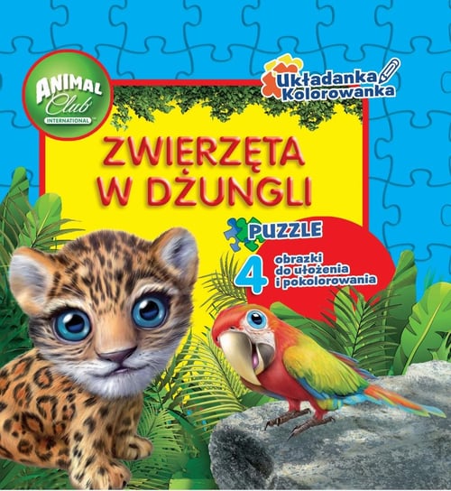 Animal Club Układanka Kolorowanka Media Service Zawada Sp. z o.o.